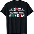 thumbnail image 1 of Playful Comfort Tee - Half Mexican Half Puerto Rican Puerto Rico Flag Mexico T-Shirt, 1 of 4