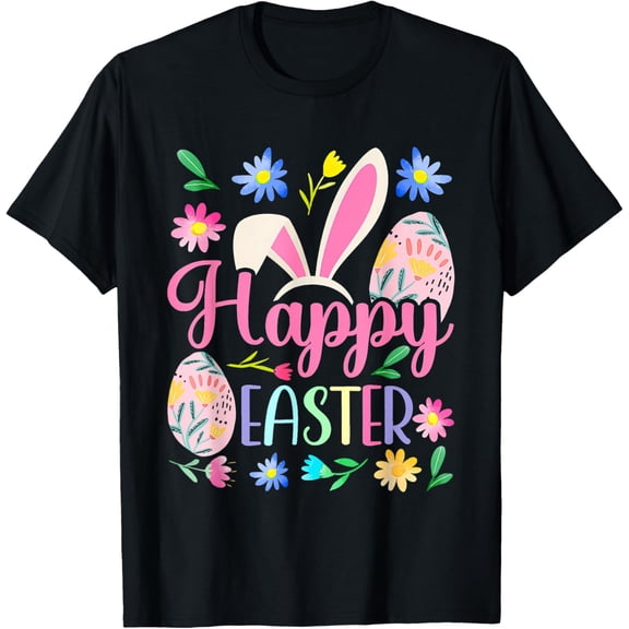 Playful Comfort Tee - Happy Easter Bunny Rabbit Face Funny Easter Day Women Girls T-Shirt