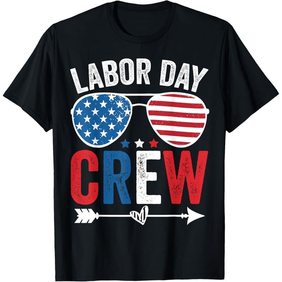 Playful Comfort Tee - Happy Labor Day Crew Patriot Happy Labor Day T-Shirt