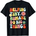 thumbnail image 1 of Playful Comfort Tee - Helping Tiny Humans Do Big Things Funny SPED Teacher Retro T-Shirt, 1 of 4