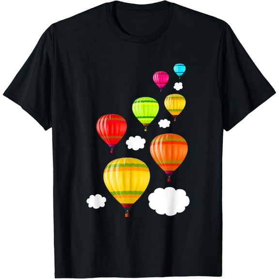 Playful Comfort Tee - Hot Air Balloons Festival Balloon Ride Summer Kids T-Shirt