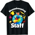 thumbnail image 1 of Playful Comfort Tee - Housekeeping Staff - Housekeeper Cleaner Janitorial Service T-Shirt, 1 of 4