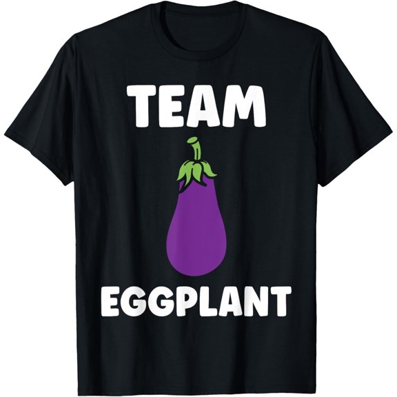 Playful Comfort Tee - Humor food eggplant simple team eggplant T-Shirt