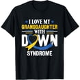 thumbnail image 1 of Playful Comfort Tee - I Love My Granddaughter Ribbon Down Syndrome Awareness T-Shirt, 1 of 4