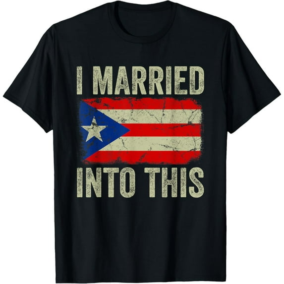 Playful Comfort Tee - I Married Into This Puerto Rican Funny In Law Wedding Photo T-Shirt