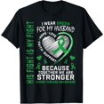 thumbnail image 1 of Playful Comfort Tee - I Wear Green For My Husband Kidney Disease Awareness Month T-Shirt, 1 of 4