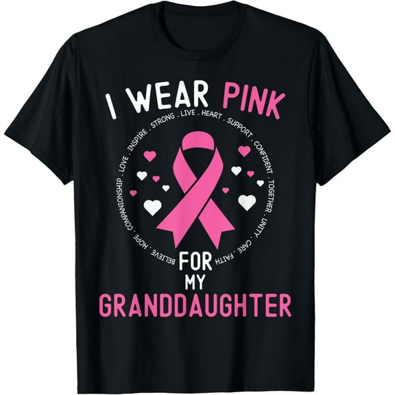 Playful Comfort Tee - I Wear Pink For My Granddaughter Breast Cancer Survivor T-Shirt