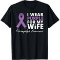 thumbnail image 1 of Playful Comfort Tee - I Wear Purple For My Wife T Shirt Fibromyalgia Awareness T-Shirt, 1 of 4