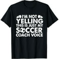 thumbnail image 1 of Playful Comfort Tee - I'm Not Yelling This Is Just My Soccer Coach Voice Mom Dad T-Shirt, 1 of 4