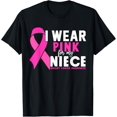 thumbnail image 1 of Playful Comfort Tee - I wear Pink for my Niece Breast Cancer Awareness T-Shirt, 1 of 4