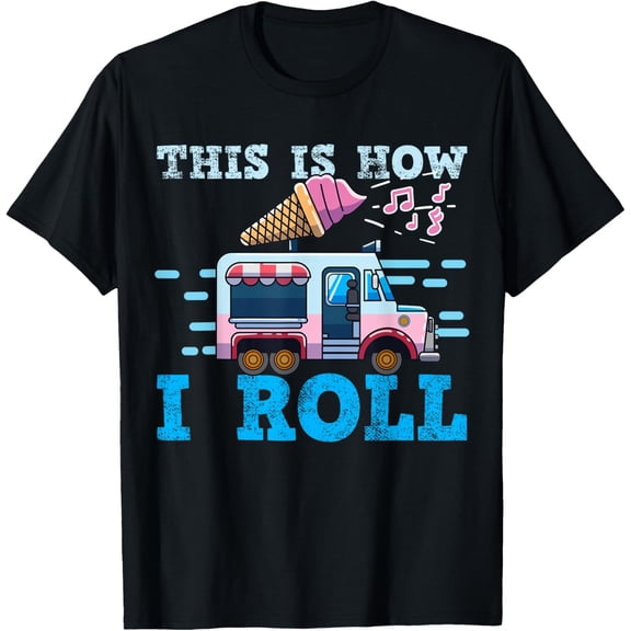 Playful Comfort Tee - Ice Cream Truck T-Shirt for Men Women Girls Kids