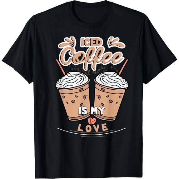 Playful Comfort Tee - Iced Coffee Quote | Summer | Iced Coffee T-Shirt
