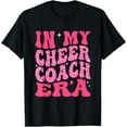 thumbnail image 1 of Playful Comfort Tee - In My Cheer Coach Era Groovy Pink Leopard Women Men T-Shirt, 1 of 4