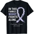 thumbnail image 1 of Playful Comfort Tee - In This Family Nobody Fights Alone Esophageal Cancer T-Shirt, 1 of 4