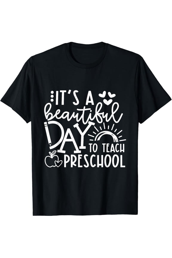 Playful Comfort Tee - It's A Beautiful Day To Teach Preschool Funny Teacher Women T-Shirt