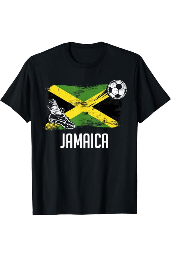 Playful Comfort Tee - Jamaica Flag Jersey Jamaican Soccer Team Jamaican T-Shirt