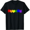 thumbnail image 1 of Playful Comfort Tee - Jigsaw puzzle pieces T-Shirt, 1 of 4