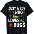 thumbnail image 1 of Playful Comfort Tee - Just A Boy Who Loves Bugs Boys Bug Lover Funny Insect Funny T-Shirt, 1 of 4