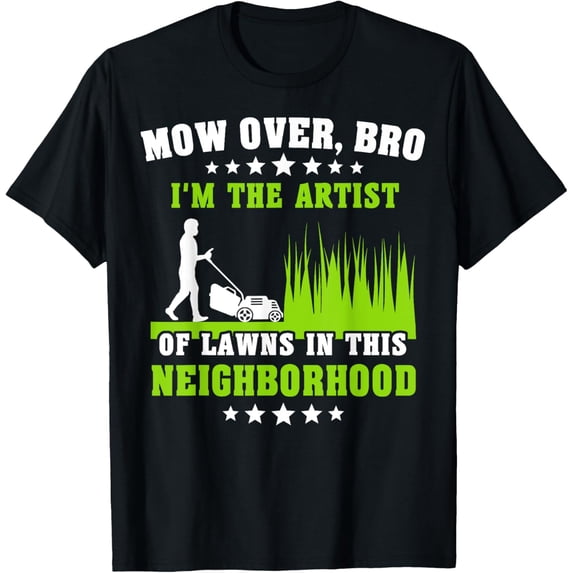 Playful Comfort Tee - Lawn Mowing Grass Machine Gardening Mow Lawn Mower T-Shirt