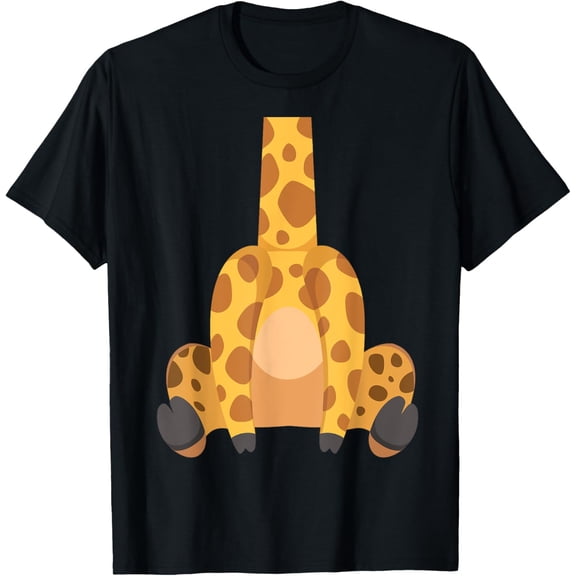 Playful Comfort Tee - Lazy Halloween Costume Giraffe Funny T-Shirt