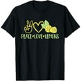 thumbnail image 1 of Playful Comfort Tee - Lemon Peace Love Lemons Lemonade T-Shirt, 1 of 4