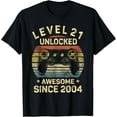 thumbnail image 1 of Playful Comfort Tee - Level 21 Unlocked 21st Birthday 21 Year Old Gifts Gamer Bday T-Shirt, 1 of 4