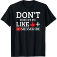 thumbnail image 1 of Playful Comfort Tee - Like And Subscribe Social Media Content Creator T-Shirt, 1 of 4