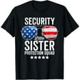 thumbnail image 1 of Playful Comfort Tee - Little Sister Protection Squad Funny Big Brother Security T-Shirt, 1 of 4