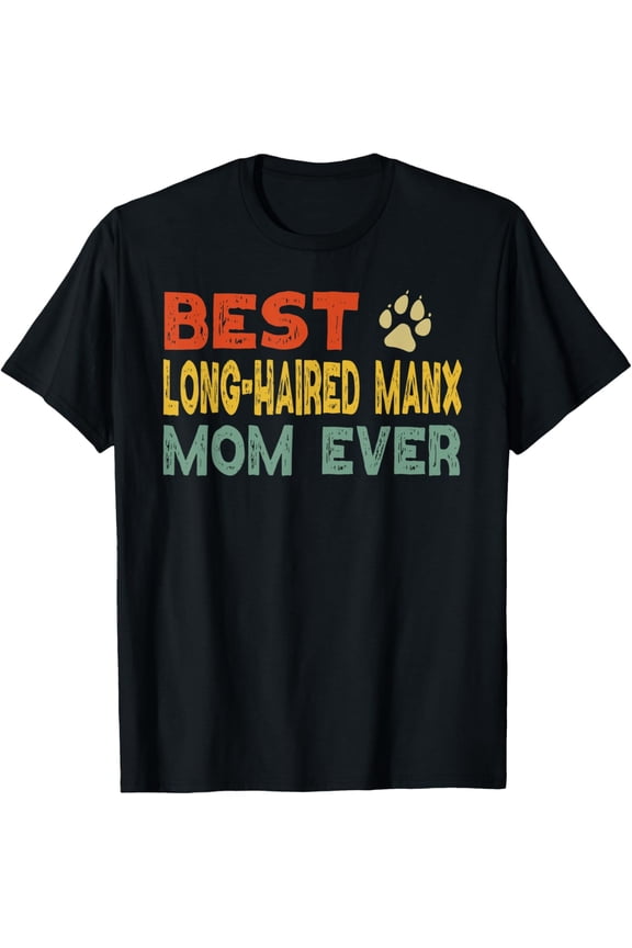 Playful Comfort Tee - Long-Haired Manx Cat Mom Owner Breeder Lover Kitten T-Shirt