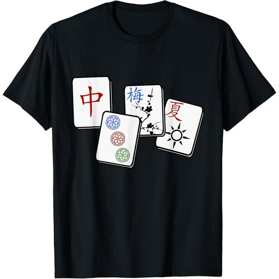 Playful Comfort Tee - Mahjong Game Asian Tiles Family Fan T-Shirt