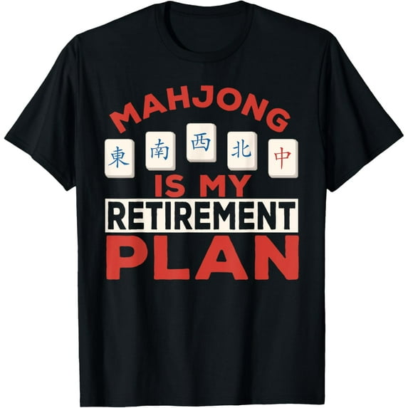 Playful Comfort Tee - Mahjong Is My Retirement Plan T-Shirt
