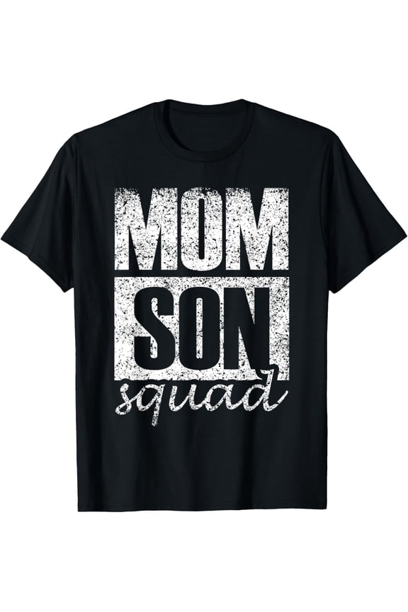 Playful Comfort Tee - Mama Mom Son Mothers Day Love Mama Mommy Son Squad Mother's Day Matching Mom Sons Mother Son T-Shirt, Small, Black