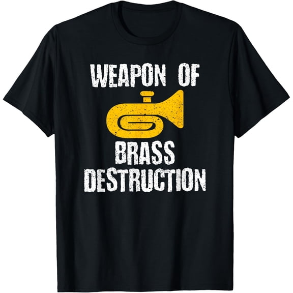 Playful Comfort Tee - Marching Band Brass Destruction Funny Tuba T-Shirt