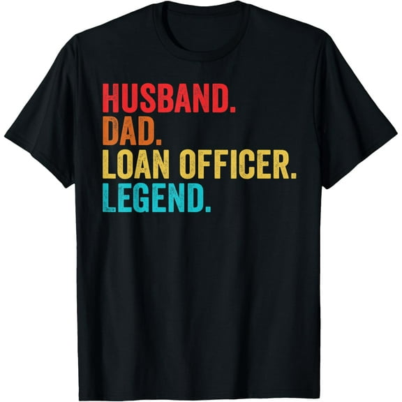 Playful Comfort Tee - Mens Retro Husband Dad Loan Officer Legend Father Dad Gifts T-Shirt