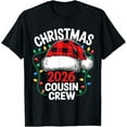 thumbnail image 1 of Playful Comfort Tee - Merry Christmas Cousin Crew 2026 Family Matching Xmas 2026 T-Shirt, 1 of 4