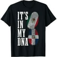 thumbnail image 1 of Playful Comfort Tee - Mexico Dominican Republic It's In My DNA Mexican Flag Pride T-Shirt, 1 of 4