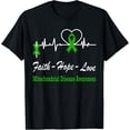 thumbnail image 1 of Playful Comfort Tee - Mitochondrial Disease Awareness Heartbeat Christian Cross T-Shirt, 1 of 4