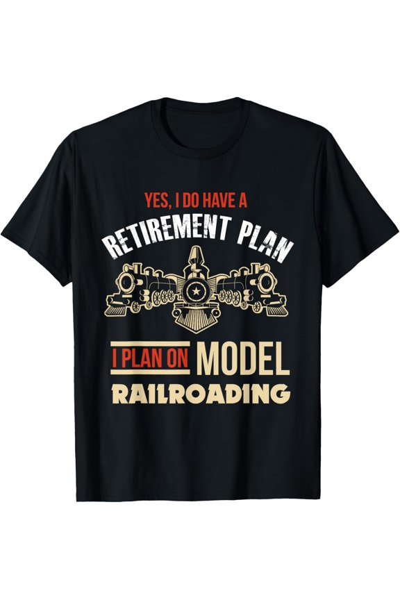 Playful Comfort Tee - Model Train Retirement Shirt Retired Model Railway Gift T-Shirt