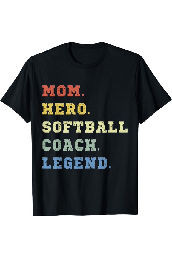 Playful Comfort Tee - Mom hero softball coach legend T-Shirt