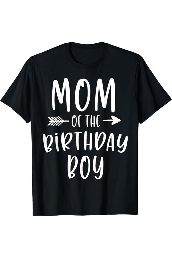 Playful Comfort Tee - Mom of the Birthday Boy Mama And Son Bday Party Mother T-Shirt
