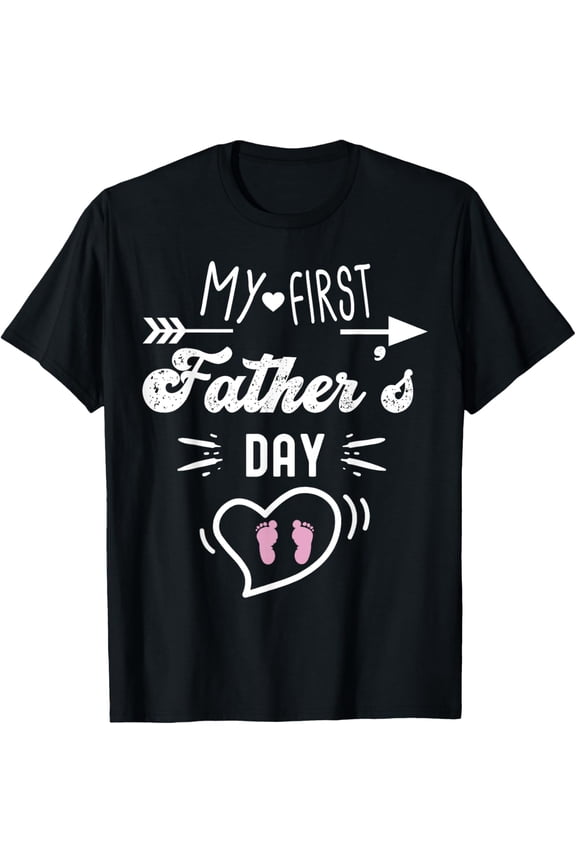 Playful Comfort Tee - My First Father's Day First Time Daddy New Dad Matching T-Shirt