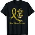 thumbnail image 1 of Playful Comfort Tee - My NIECE's Fight Is My Fight Spina Bifida Awareness gift T-Shirt, 1 of 4