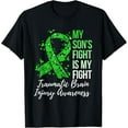 thumbnail image 1 of Playful Comfort Tee - My Son’s Fight Is My Fight Traumatic Brain Injury Awareness T-Shirt, 1 of 4