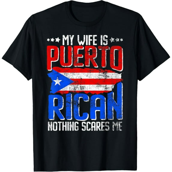 Playful Comfort Tee - My Wife Is Puerto Rican Puerto Rico Hispanic Heritage Roots T-Shirt