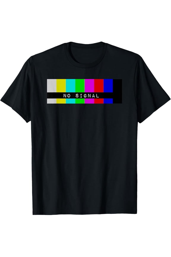 Playful Comfort Tee - No Signal Television Snow Screen TV Test Pattern Tech Gift T-Shirt