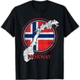 thumbnail image 1 of Playful Comfort Tee - Nordic Scandinavia Proud Norwegian Flag Country Norway T-Shirt, 1 of 4