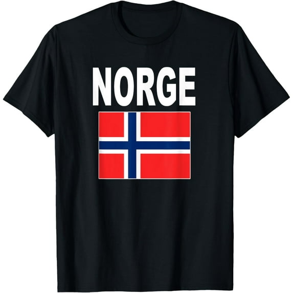 Playful Comfort Tee - Norge Flag T-Shirt Norwegian Cool Norway Flags Gift Tee T-Shirt