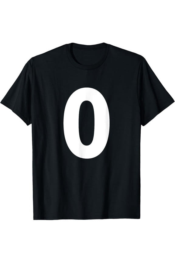 Playful Comfort Tee - Numeral Number 0 Zero Tee Shirt T-Shirt