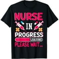 thumbnail image 1 of Playful Comfort Tee - Nurse In Progress Loading Please Wait Nursing School Future T-Shirt, 1 of 4