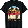 thumbnail image 1 of Playful Comfort Tee - Palm Trees Filipino Pinoy Retro Tropical Manila Philippines T-Shirt, 1 of 4